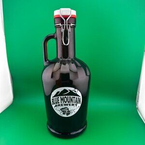 BLUE MOUNTAIN BREWERY RESEALABLE BEER GROWLER JUG VIRGINIA MOUNTAINS, 68 OZ, 2 L